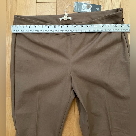 ๐ Eileen Fisher Slim Organic Cotton Trouser ๐in Driftwood - Picture 4 of 8